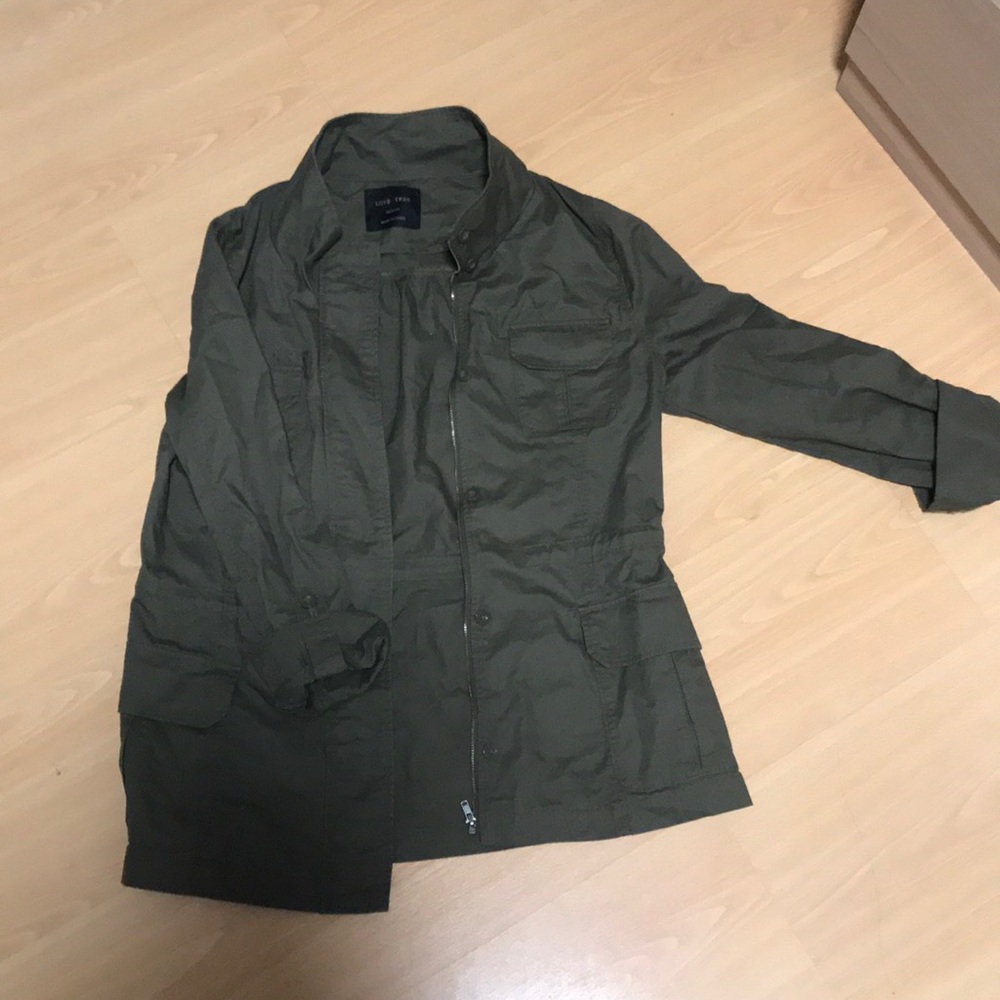 Green utility jacket